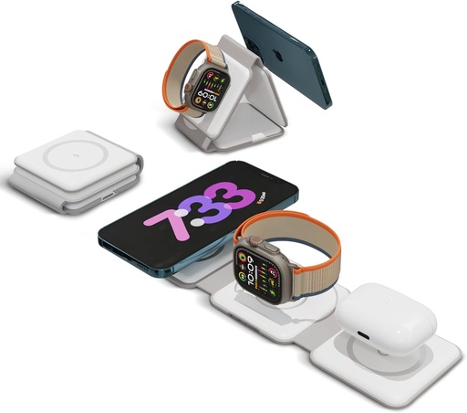 Cargador de pared dual USB 5V(2.1AMP), Chargeworx para smartphones & tablets, blanco