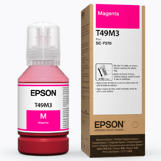 Botella de tinta Epson T49M magenta 140ML T49M320 para impresoras F170, F571, F570