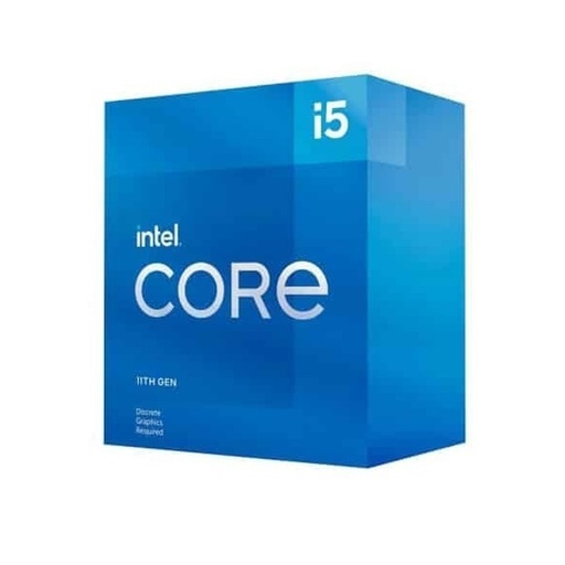 CPU Intel core I5-11600K, 3.9 GHZ, 6 cores y 12 threads, 12MB cache, no trae abanico, lga