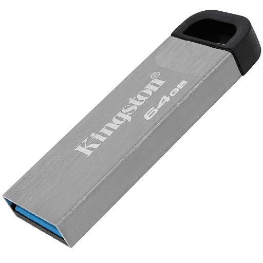 Memoria USB 64GB Kingston, 3.2 data traveler kyson G1, plateado