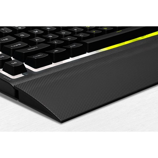 Teclado corsair K55 RGB, gaming, usb, 111 keys, icue, resistente a derrames, español