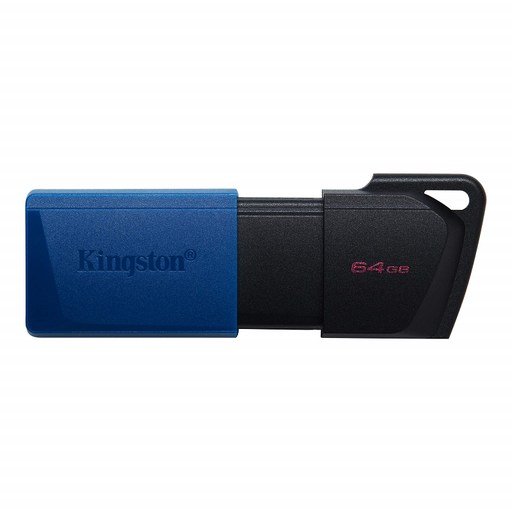 Memoria USB 64GB Kingston, 3.2 GEN.1 datatraveler exodia m (negro+ azul)