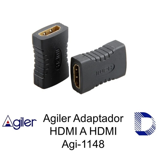 Adaptador HDMI Agiler hembra a hembra (union), 1080P (agi-1148)