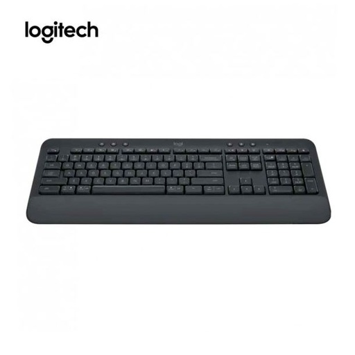 Teclado Logitech K650 español (spa) color grafito, USB wireless receiver 2.4GHZ wireless y