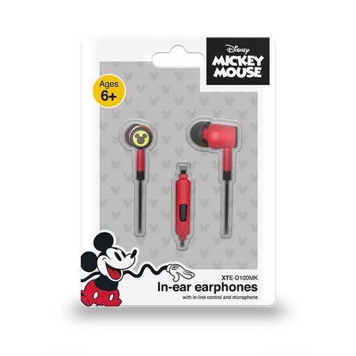 Audífono con microfono Xtech disney mickey mouse (xte-D100MK)