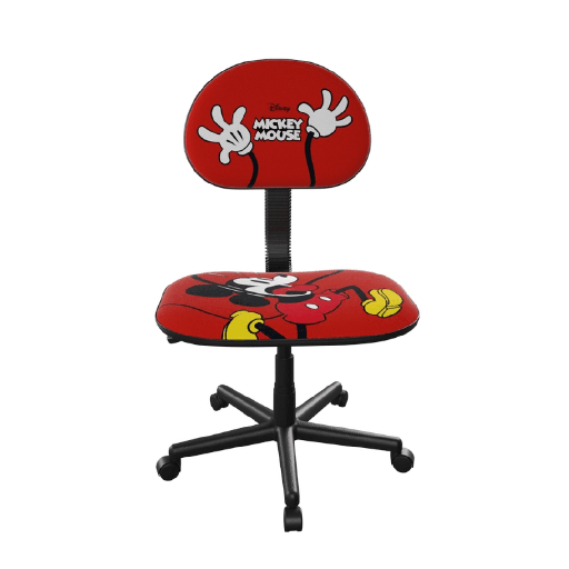 Silla Xtech disney mickey mouse, para estudiante sin brazos, ruedas suaves, altura
