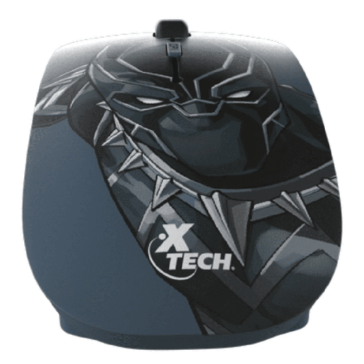 Mouse Xtech marvel avengers (black panther), wireless, optical scroll usb, 4 botones