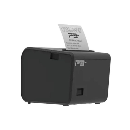 Impresora custom P3L, termica, triple interfaz: (serial + USB + ethernet), puerto de caja