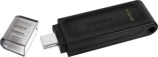 Memoria USB tipo c 64GB Kingston, 3.2 gen 1 datatraveler 70 Kingston, (usb-C) data traveler