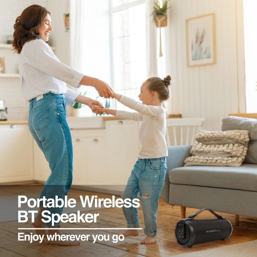 Bocina Argom bluetooth, 9W, bazooka air speaker,tws indoor/outdoor wireless speaker, black