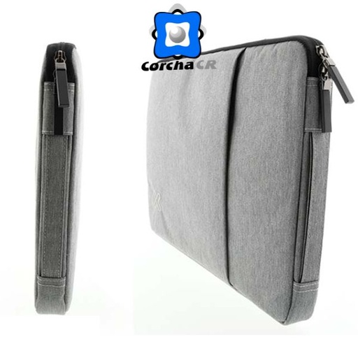 Bulto para laptop Klip Xtreme squarepro, tipo sleeve 15.6" silver, acolchado, con bolsillo
