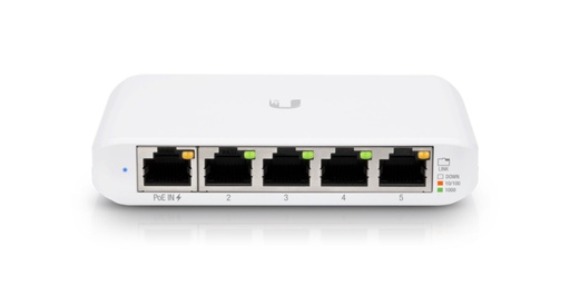 Switch 5 puertos Ubiquiti flex mini, layer 2 administrable/desktop, 5 puertos