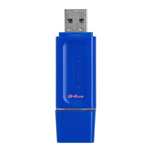 Memoria USB 64GB, Kingston data traveler exodia, USB 3.2 (azul)