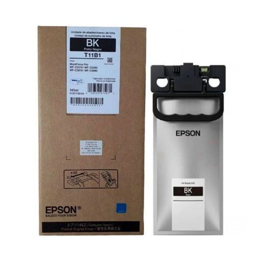 Bolsa de tinta Epson T11B negro high, compatible con Epson C5310, C5390 & C5810, C5890
