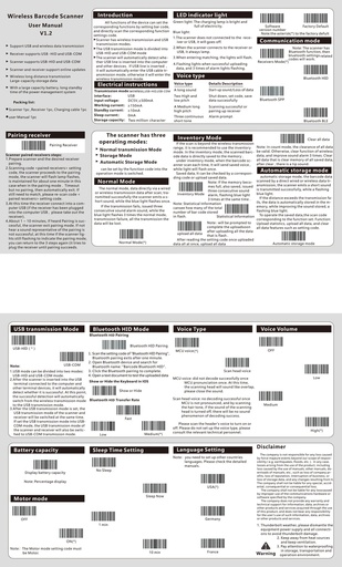 Scanner barcode inalámbrico Agiler SW3000S, LED luz blanca, interfaces: USB-hid, USB-com