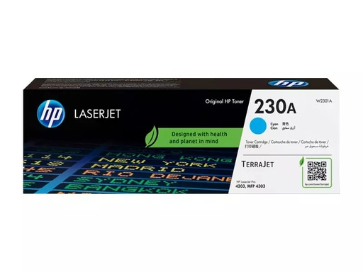 Tóner HP 230A W2301A cyan 1,800 páginas