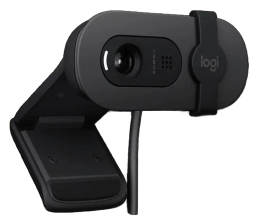 Cámara web Logitech brio 100, FHD hasta 1080P, conexión USB-a, tapa de privacidad, para