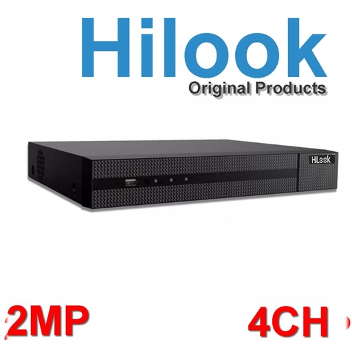 DVR de 4 canales hilook turbohd H.264+, hasta 1080P lite, 1 HDD hasta 4TB, audio via