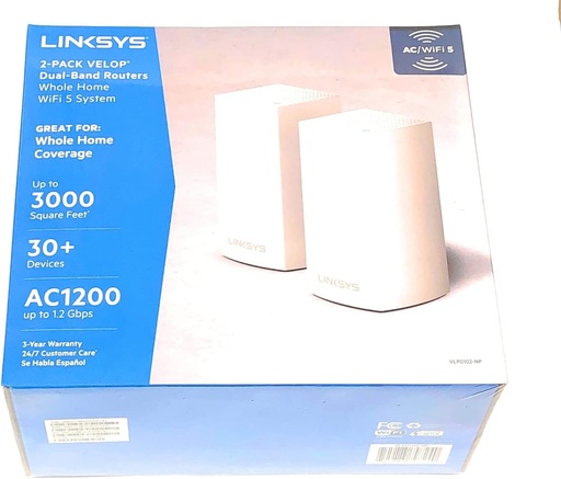 Access point linksys velop wireless AC1200 (867 + 300 MBPS) mu-mimo dual-band whole home