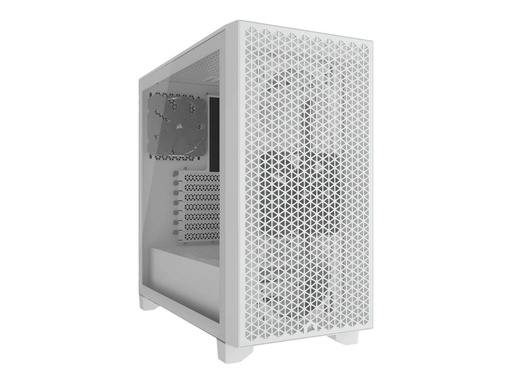 Case corsair 3000D airflow, mid tower, white, 7 expansion slot, 2X 2.5", 2X 3.5", tapa de