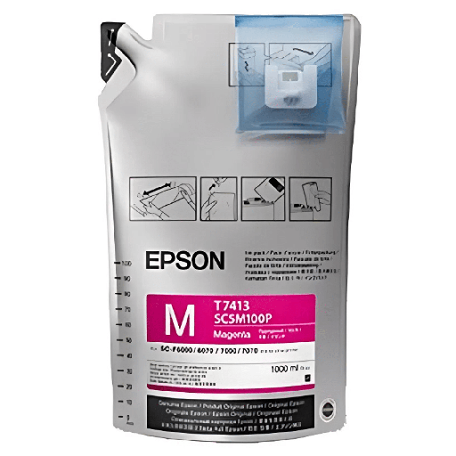 Bolsa de tinta Epson ultrachrome T741320 magenta 1 bolsa de 1000ML para F6200, F7200, F9370