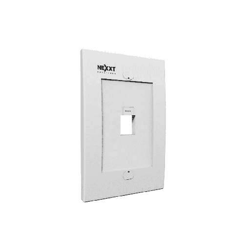 Jack wall plate Nexxt 1 puerto blanca