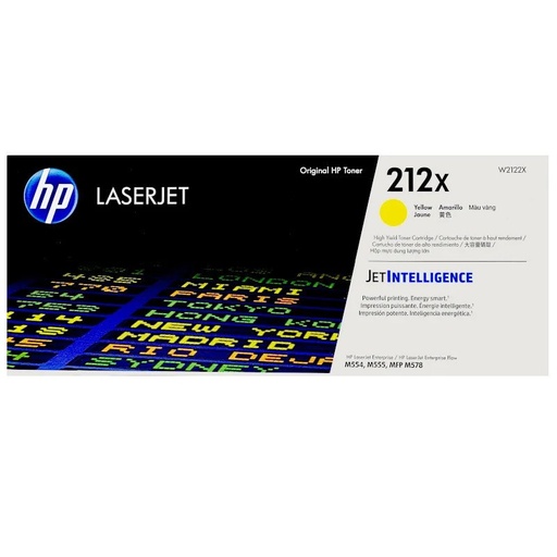 Tóner HP 212X W2122X yellow 10,000 páginas