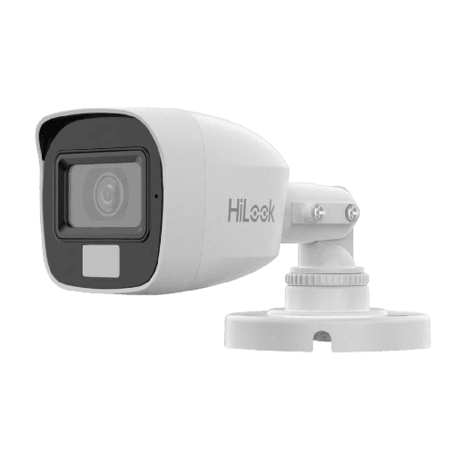 Cámara de vigilancia hilook, bullet ,dual light, analoga, 2MP, 20 MTS, IP66, microfono