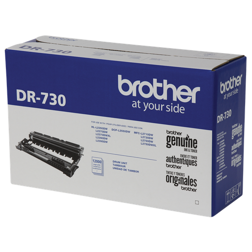 Tambor de imagen Brother negro DR730, 12,000 paginas, para impresora MFCL2710DW, DCPL2550DW