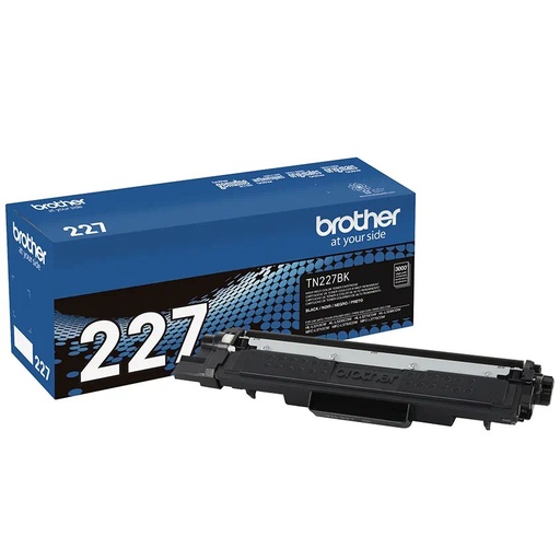 Tóner Brother negro TN227BK high yield, 3,000 paginas, para impresora MFCL3710CW