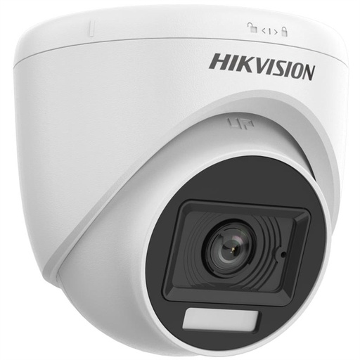 Cámara de vigilancia Hikvision, analoga, hybrid light, domo, 2MP, torreta fija, (1920 1080)