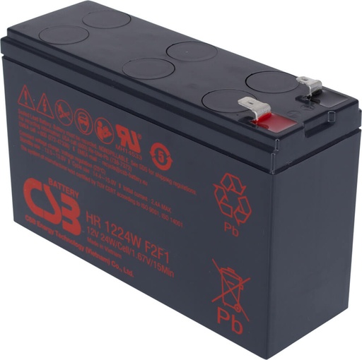 Batería CSB 12V 24W/c 6.4AH para UPS APC