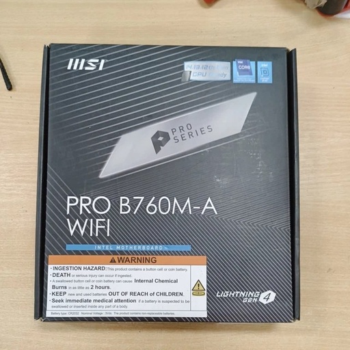 MB MSI pro B760M-p DDR4 lga 1700 Intel B760 SATA 6GB/s micro ATX