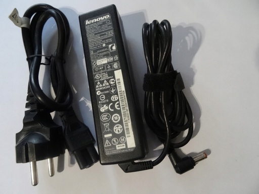 Cargador fuente para laptop Lenovo, plug fino 20V 3.25A 65W