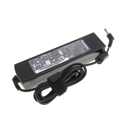 Cargador fuente para laptop Lenovo, plug ancho redondo, 20V 4.5A