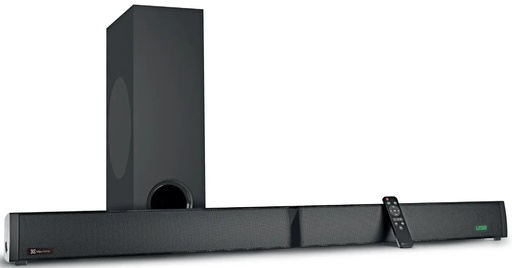Bocina Klip Xtreme 2.0 barra de sonido baton, (soundbar), BT, 160W, control remoto, puerto