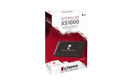 Disco externo solido Kingston 1TB (SSD) portátil, USB-C, tamaño de bolsillo, USB 3.2, gen 2