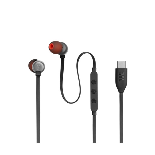 Audífono JBL tune 310C intrauditivos con cable de alta resolucion, con control remoto de 3