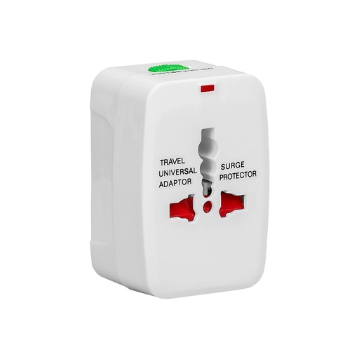 Adaptador universal de viaje Argom, blanco.(arg-AC-0297WT)