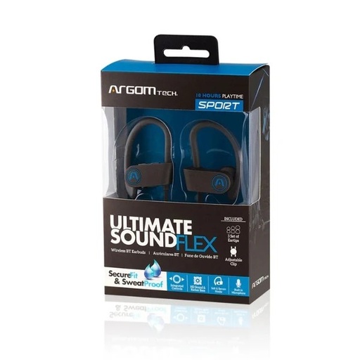 Audífono Argom ultimate sound flex BT auriculares estéreo, TWS, BT versión: 5.3, 6 horas de