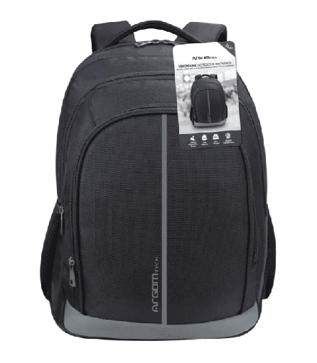Bulto para laptop Argom 15.6" tipo mochila, visionaire, compartimento principal, 2