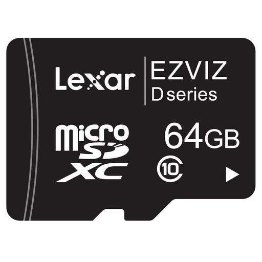 Memoria microsd ezviz 64 GB clase 10 especializada para videovigilancia