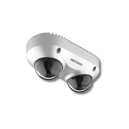 Cámara de vigilancia Hikvision dual directional panovu , 4MP, IP67, IK10, microfono