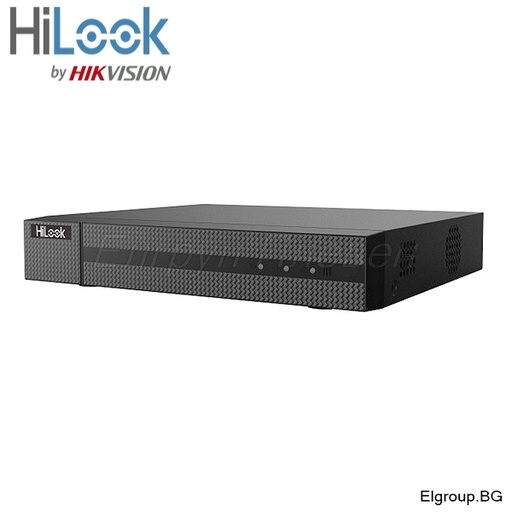 DVR de 4 canales hilook acusense lite, H.264+, hasta 8MP, 1 HDD hasta 10TB, audio via