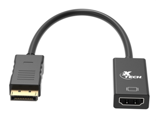 Adaptador de Xtech displayport macho a HDMI hembra ajustable 4K x 2K