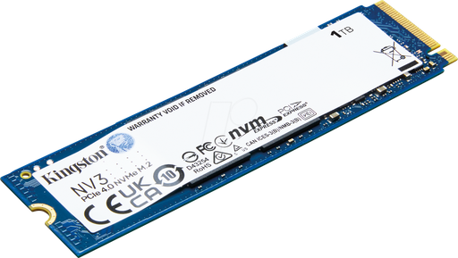 Disco de estado solido Kingston SSD 1000G NV3 M.2 2280 PCIE 4.0 nvme SSD, hasta 6.000MB/seg