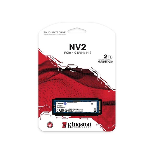 Disco de estado solido Kingston SSD 2000G NV3 M.2 2280 PCIE 4.0 nvme SSD, hasta 6.000MB/seg
