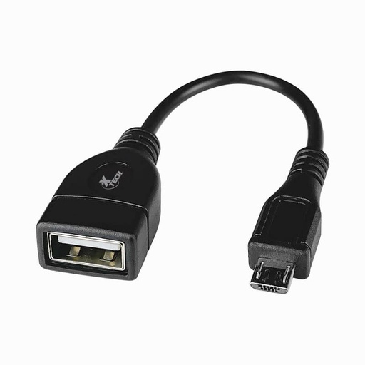 Cable Xtech micro USB a USB-a hembra, para celulares y tabletas (XTC-368)