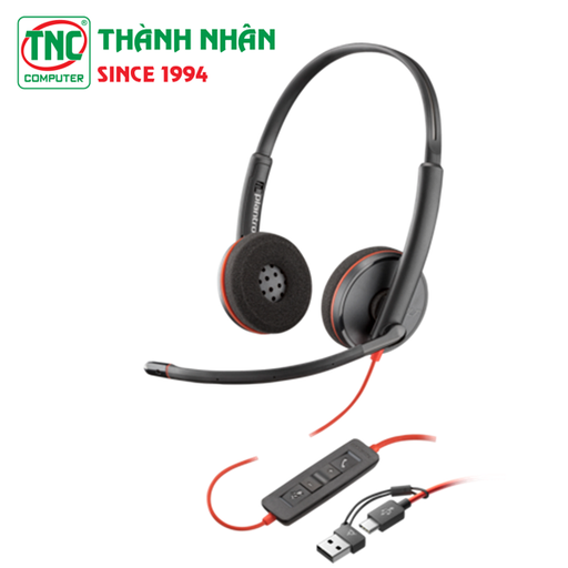 Audífono con microfono poly blackwire 3225- USB tipo c