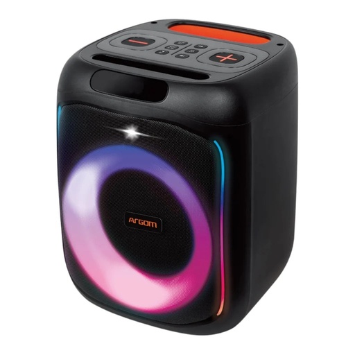 Bocina Argom rave box 65 wireless BT party speaker premiun with flame LED lights, 600W